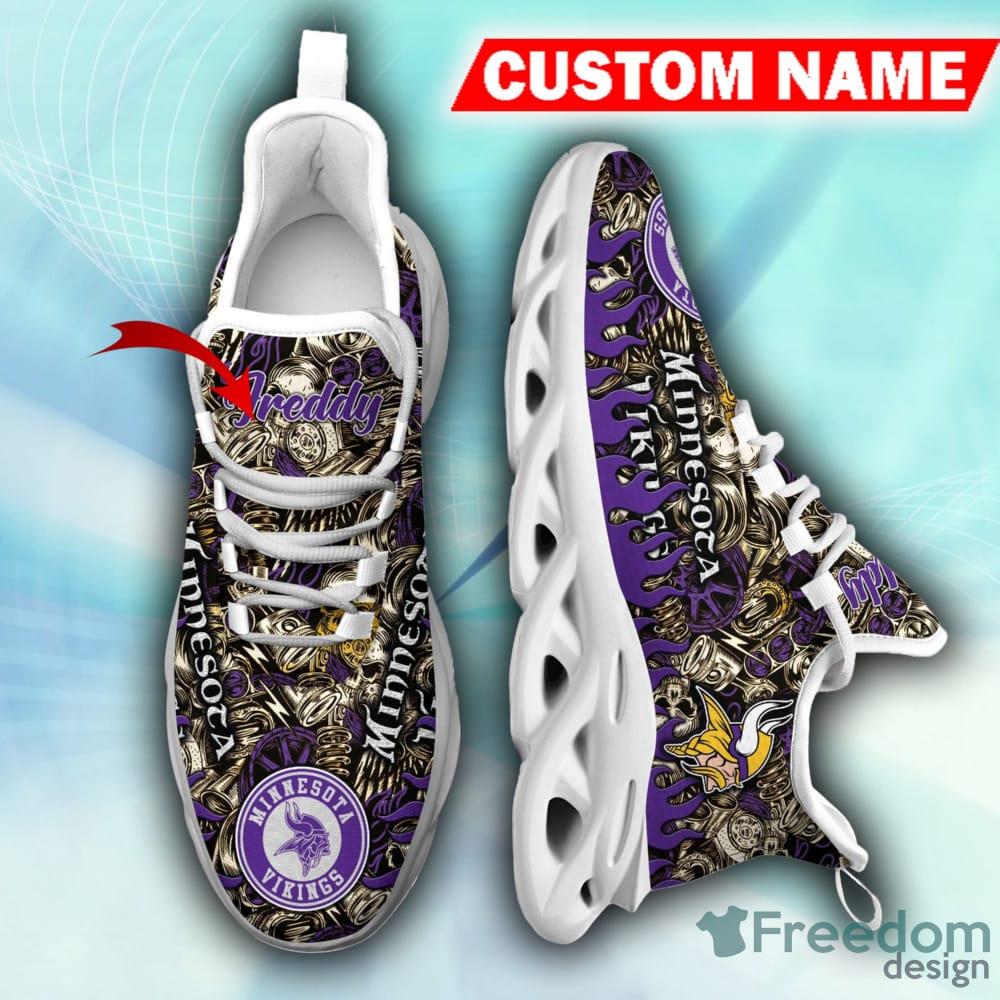 Minnesota Vikings NFL Unique Sneaker Max Soul Shoes - Freedomdesign