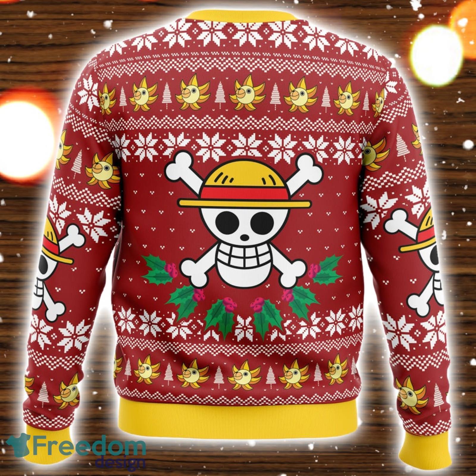 Going Merry Christmas One Piece Ugly Christmas Sweater - Anime Ape