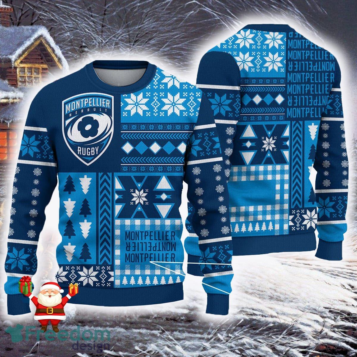 Montpellier Herault Rugby Plus Size Top 14 Pro D2 Ugly Sweaters