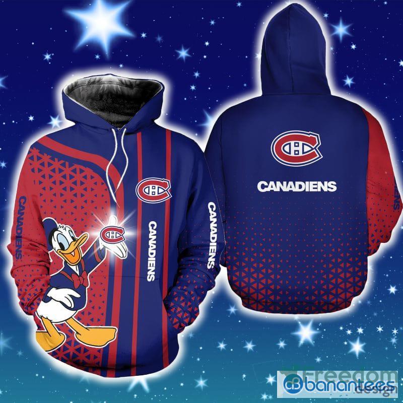 Montreal Canadiens Donald Hoodie Zip Hoodie Christmas Fans All Over Printed Gift For Men And Women - Montreal Canadiens Donald Hoodie Zip Hoodie Christmas Fans All Over Printed Gift For Men And Women