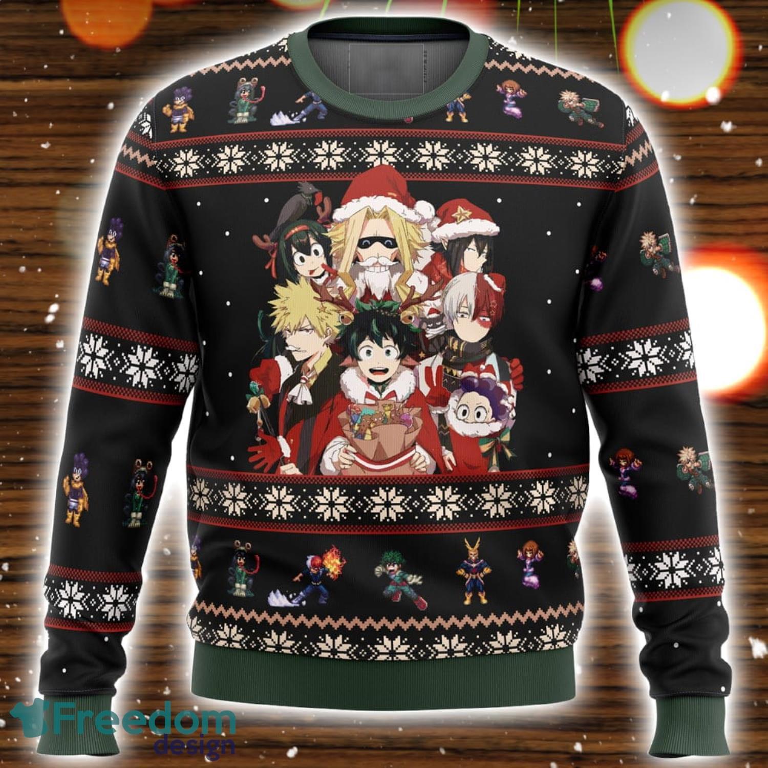 My hero academia 2024 ugly christmas sweater