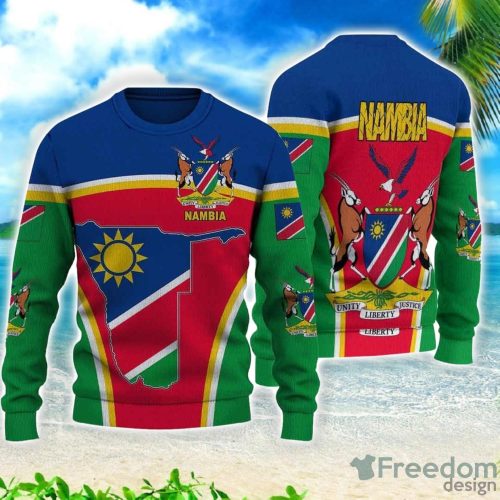 Namibia Active Flag All Over Printed 3D Sweater Christmas Gift Product Photo 1