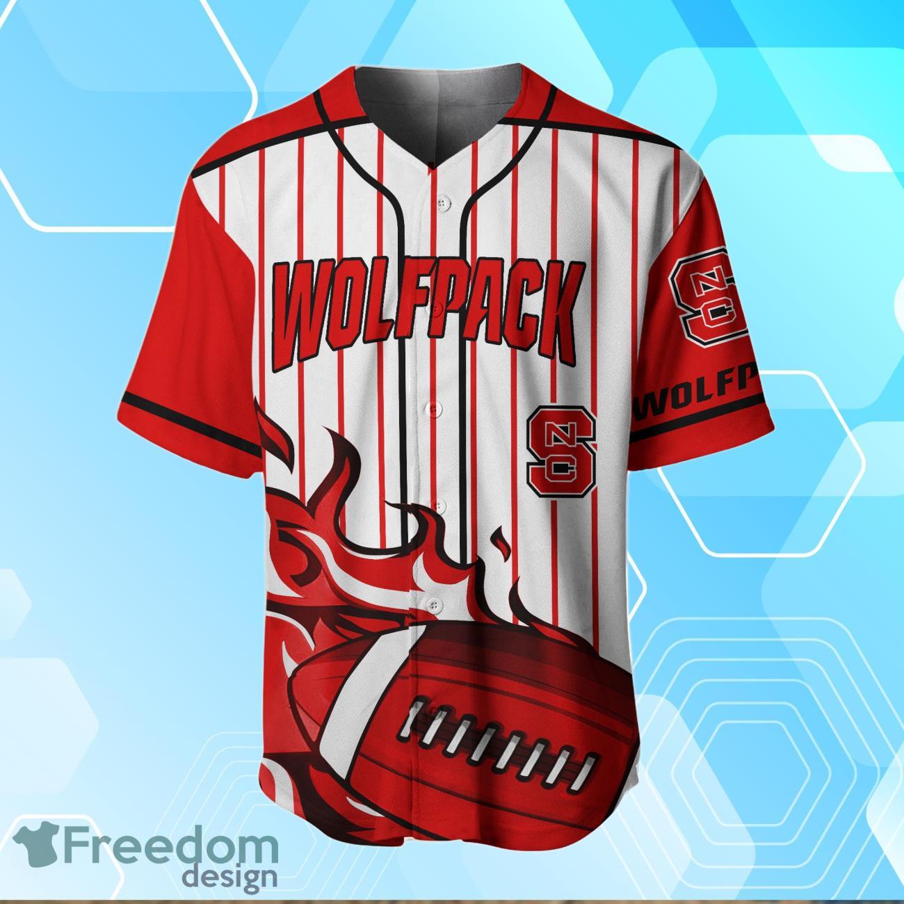 NC State Wolfpack BaseBall Jersey Custom Number And Name - Freedomdesign