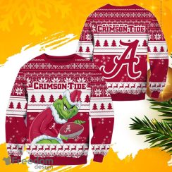 NCAA Alabama Crimson Tide Grinch Christmas Ugly Sweater Product Photo 1