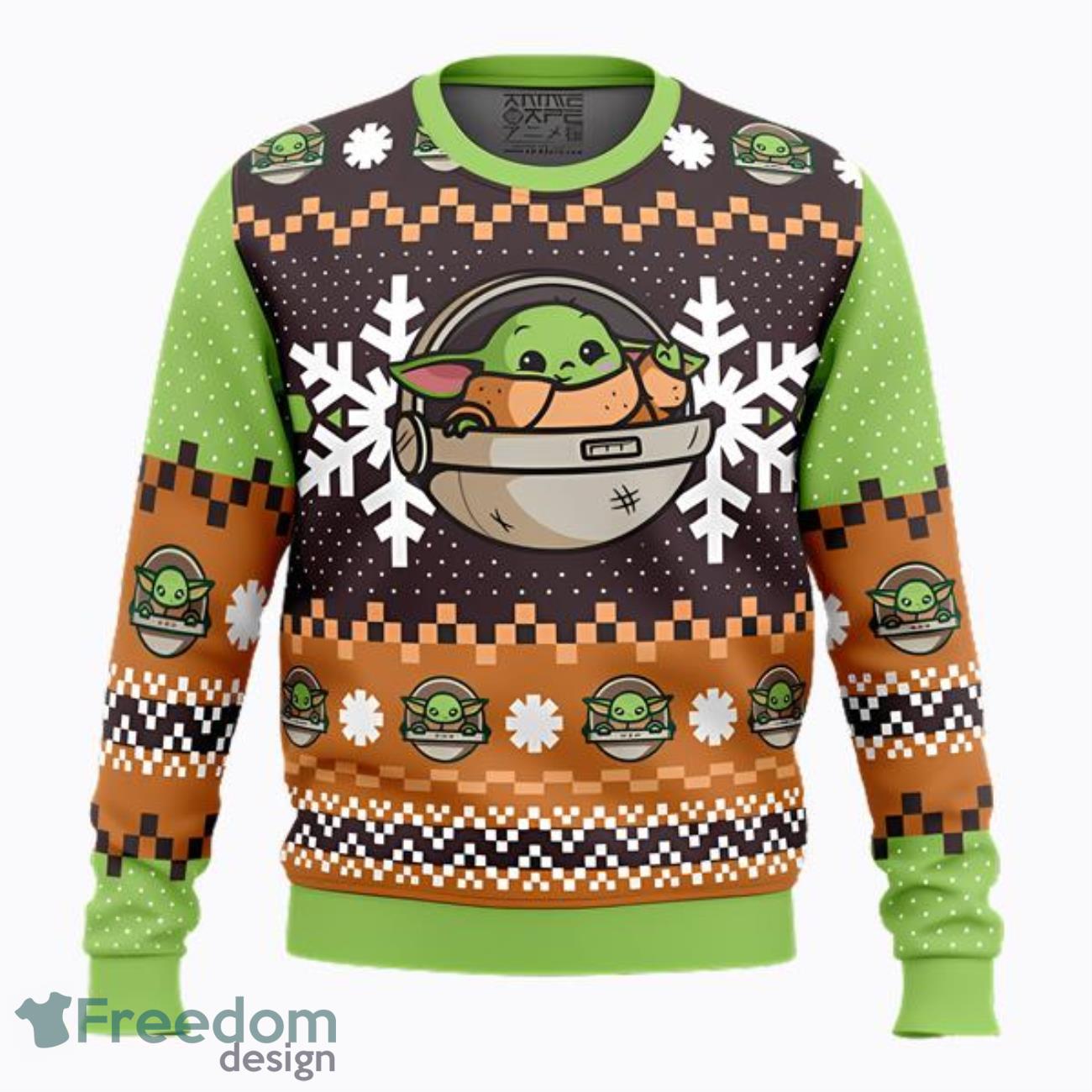 Los Angeles Dodgers Baby Yoda Ugly Christmas Sweater - Freedomdesign