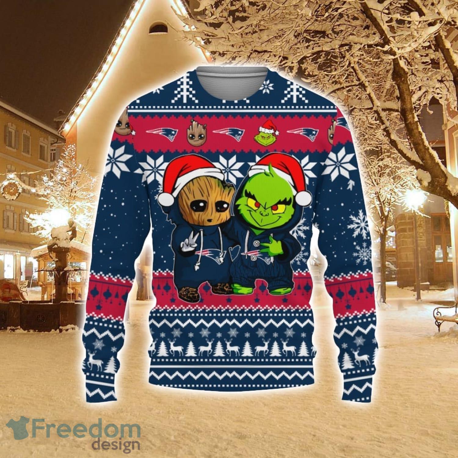 Tampa Bay Rays Baby Groot And Grinch Best Friends Football American Ugly  Christmas Sweater - Freedomdesign