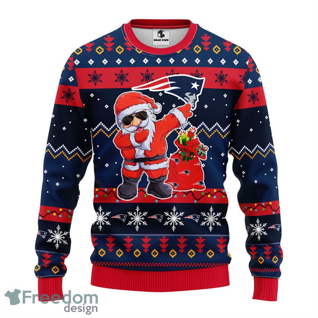 Miami Dolphins Dabbing Santa Christmas Gift Ugly Christmas Sweater -  Freedomdesign