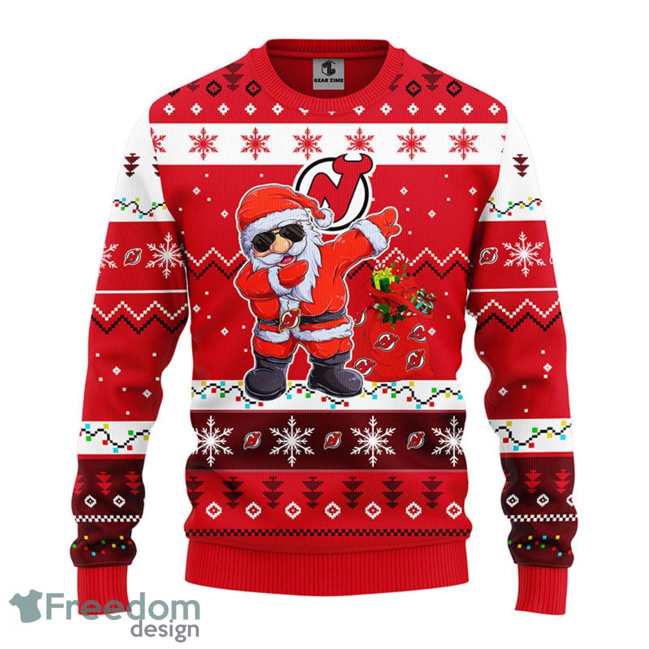 Christmas Gnomes New Jersey Devils Ugly Sweatshirt Christmas 3d Fleece  Bomber Jacket - Teeruto