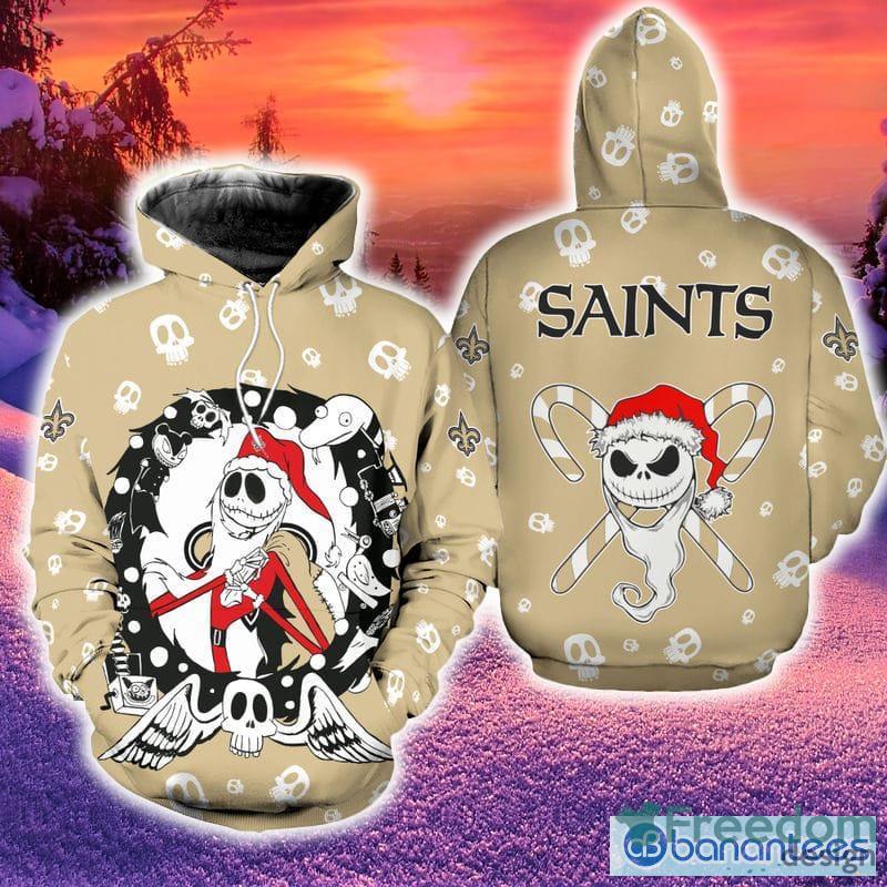 Philadelphia Eagles Jack Skellington Hoodie Zip Hoodie Print Holiday Gift  For Fans Christmas - Freedomdesign