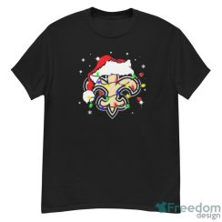 New Orleans Saints Santa Hat Christmas Light Shirt