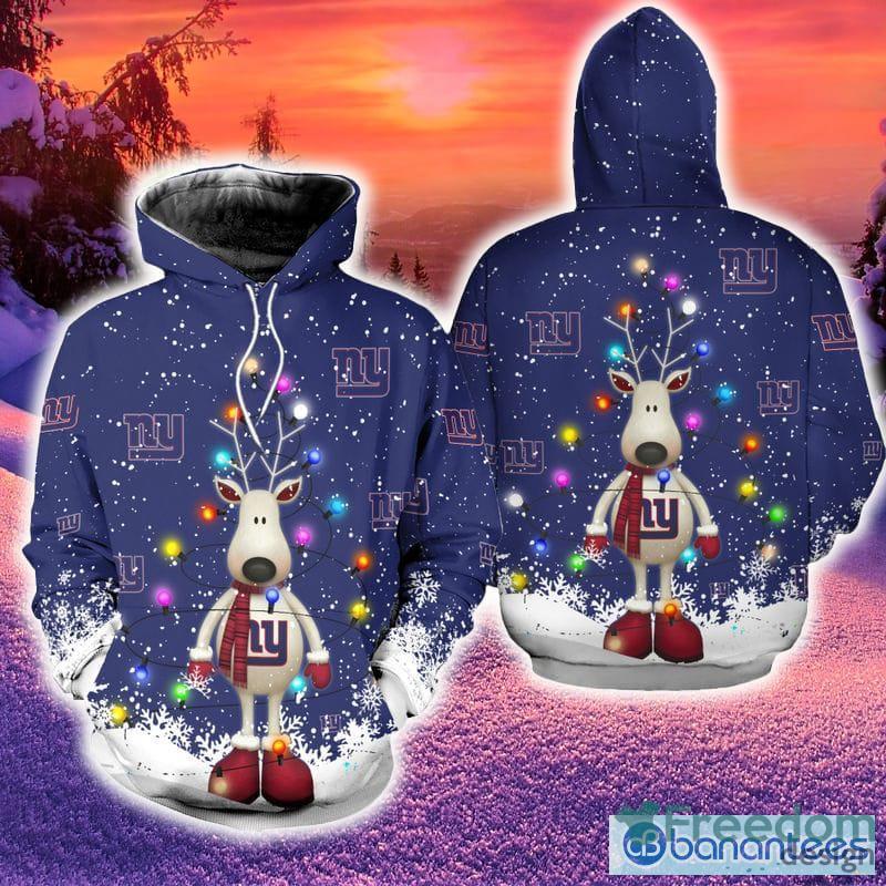 Black NY Giants Hoodie 3D Memorable Mickey New York Giants Gift