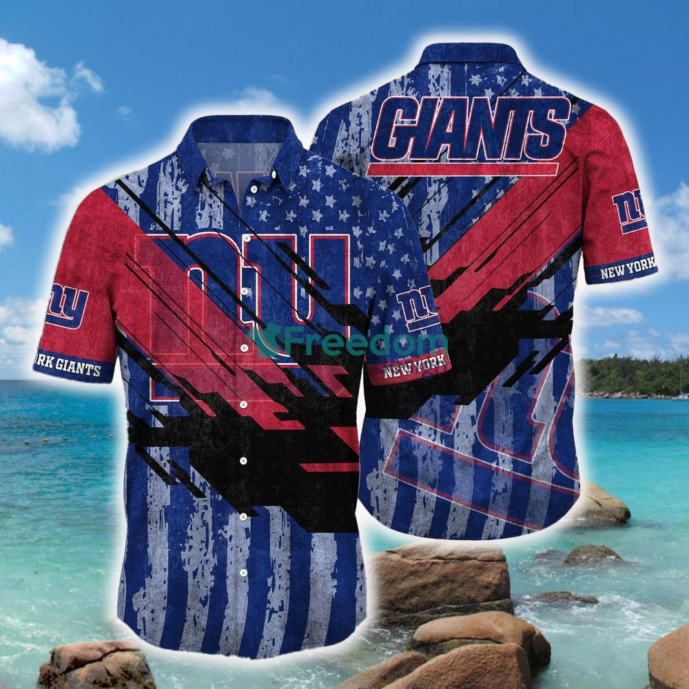 New York Giants NFL Logo Combo Hawaiian Shirt And Short Summer For Men  Women - Freedomdesign