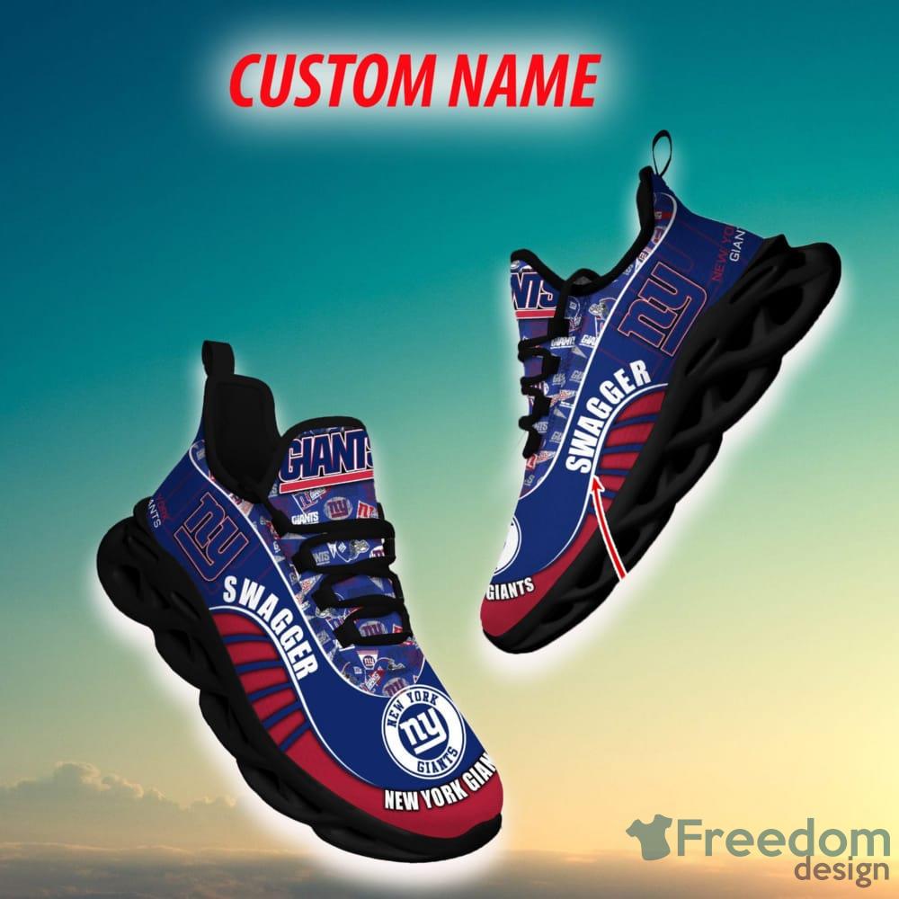 New York Giants NFL Ultra Custom Name Max Soul Shoes New Trend