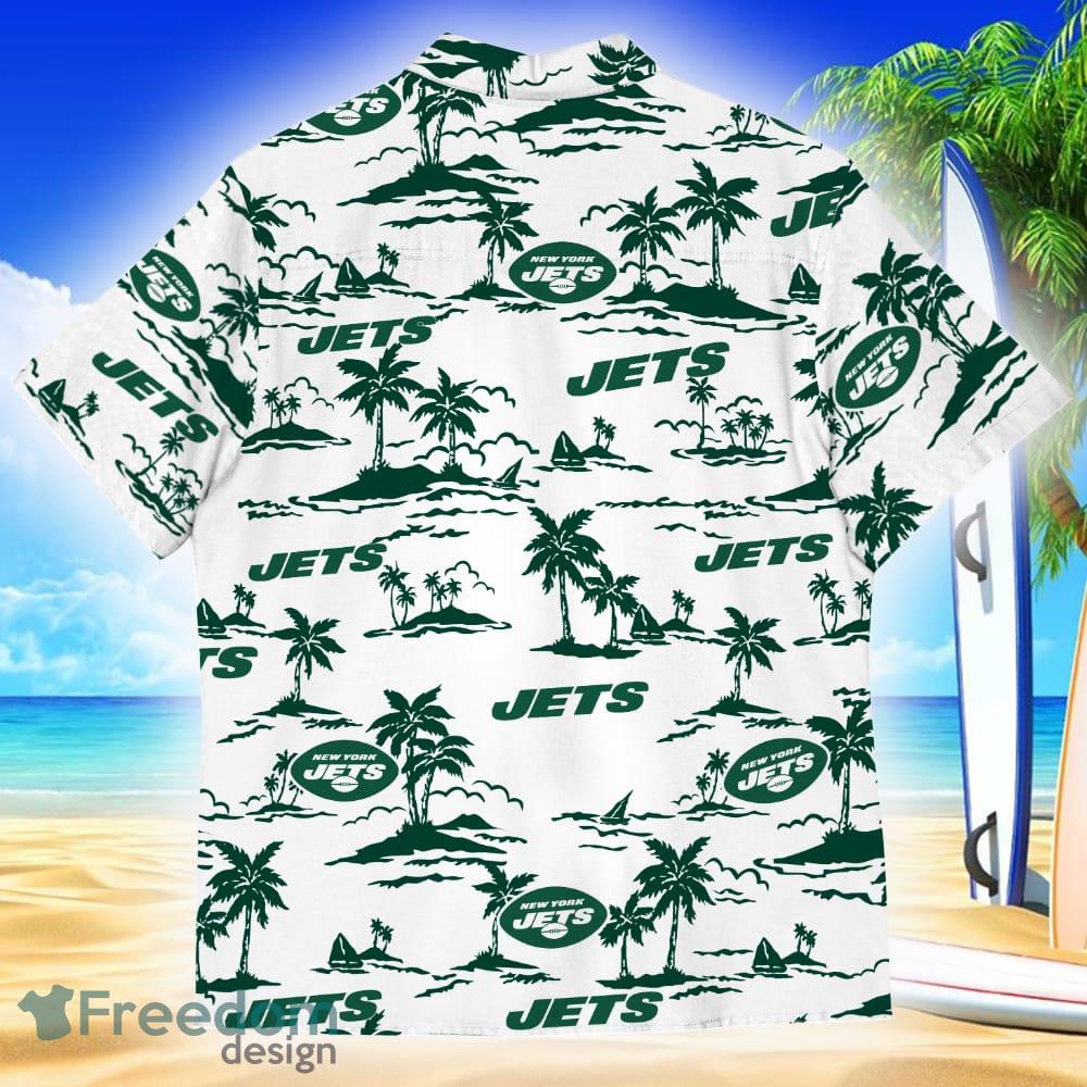 NFL New York Jets Skull Leaf Halloween Fans Hawaiian Shirt Gift For Men And  Women - Banantees