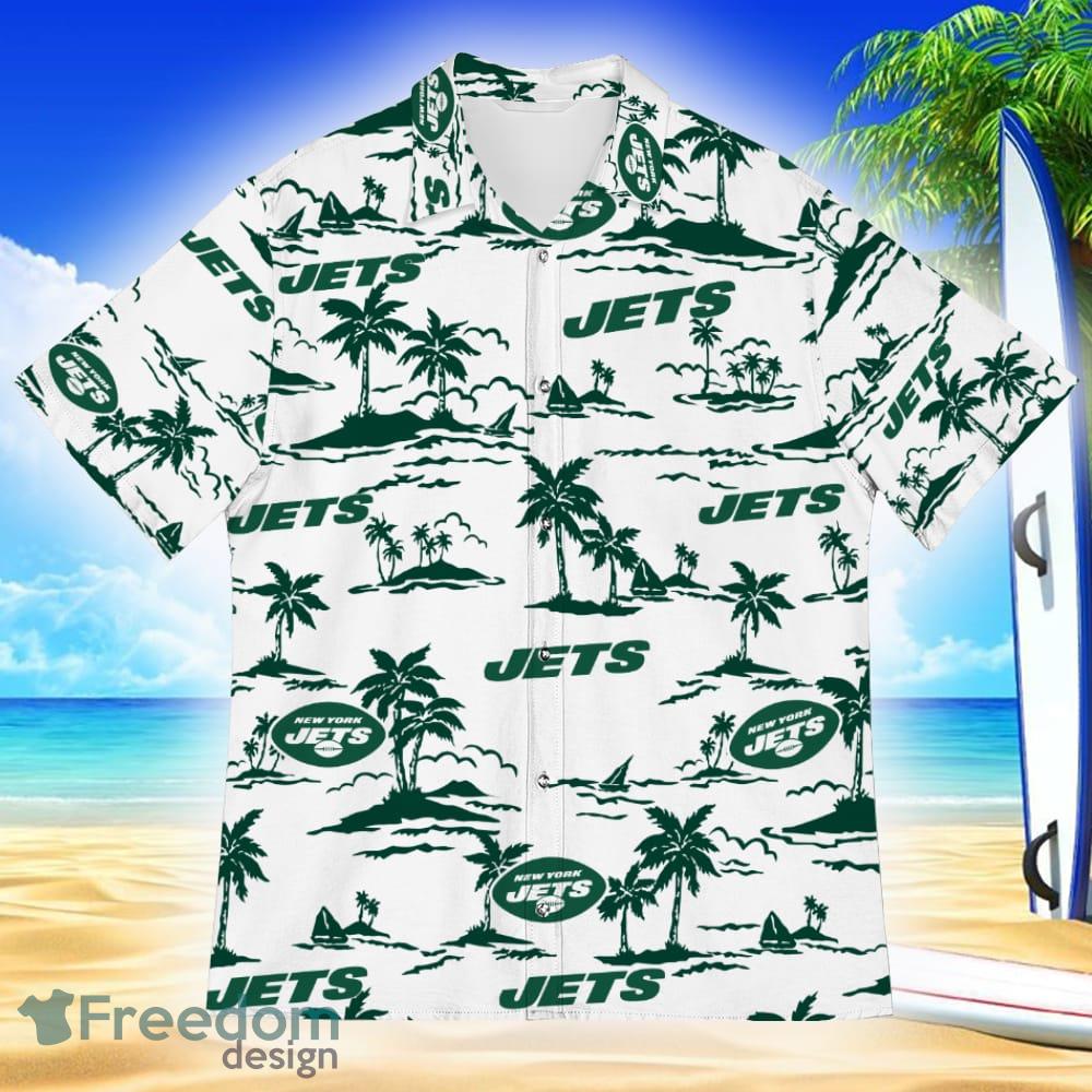 NFL New York Jets Skull Leaf Halloween Fans Hawaiian Shirt Gift For Men And  Women - Banantees