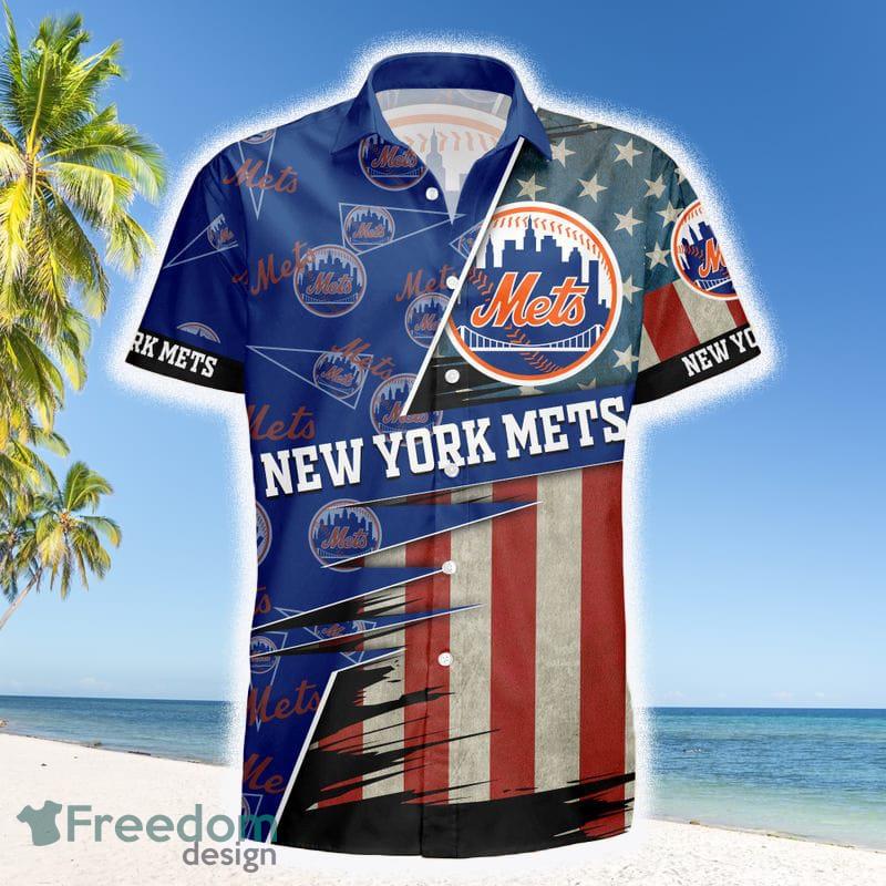 New York Mets MLB Flower Pattern Summer 3D Hawaiian Shirt - Chilasport.com  in 2023