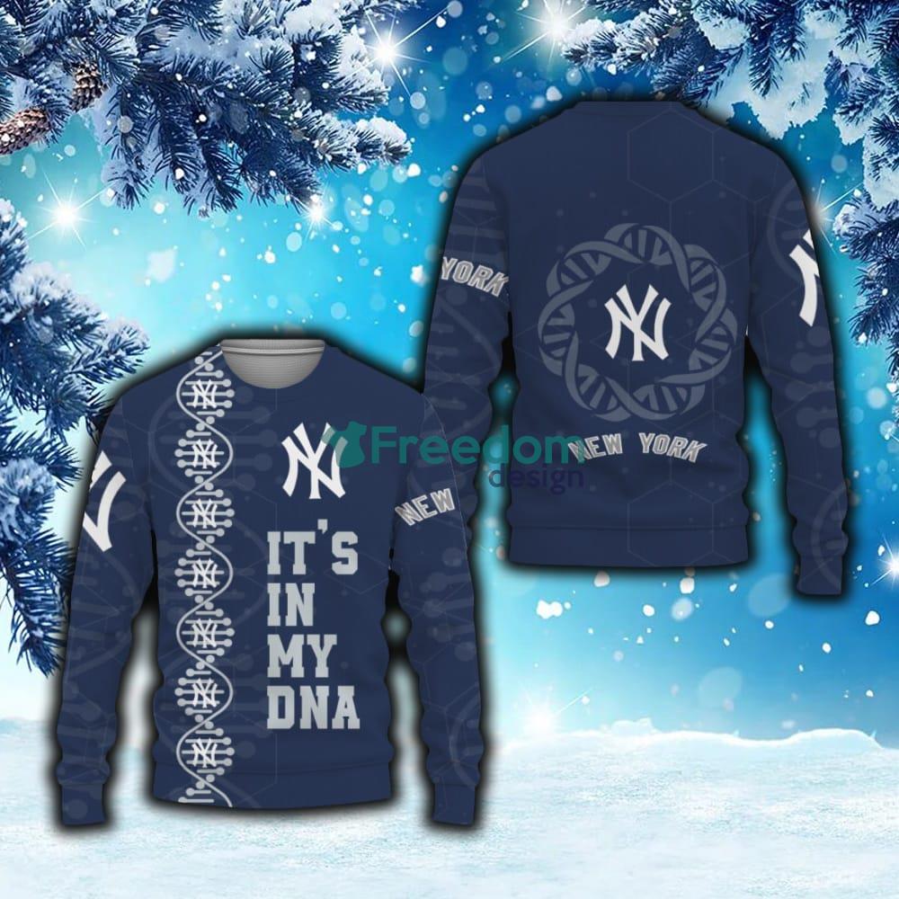 Christmas Gift New York Yankees Sport Fans 3D Ugly Christmas Sweater For  Men And Women