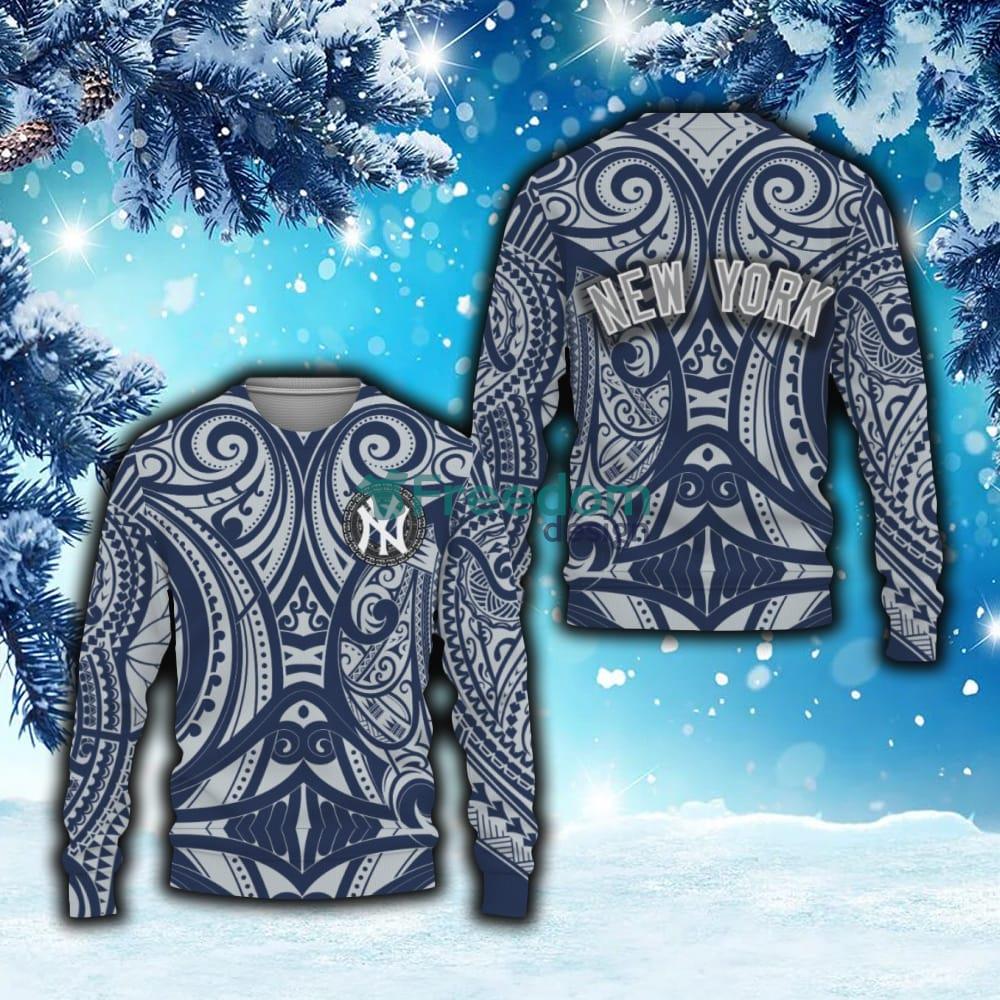 Christmas Gift New York Yankees Sport Fans 3D Ugly Christmas Sweater For  Men And Women