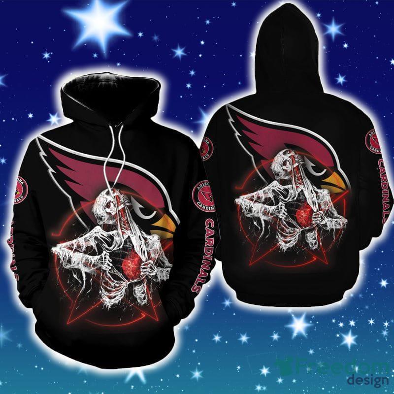 Arizona Cardinals NFL Red Unisex Hoodie, Zip Hoodie 3D All Over Print For  Fans