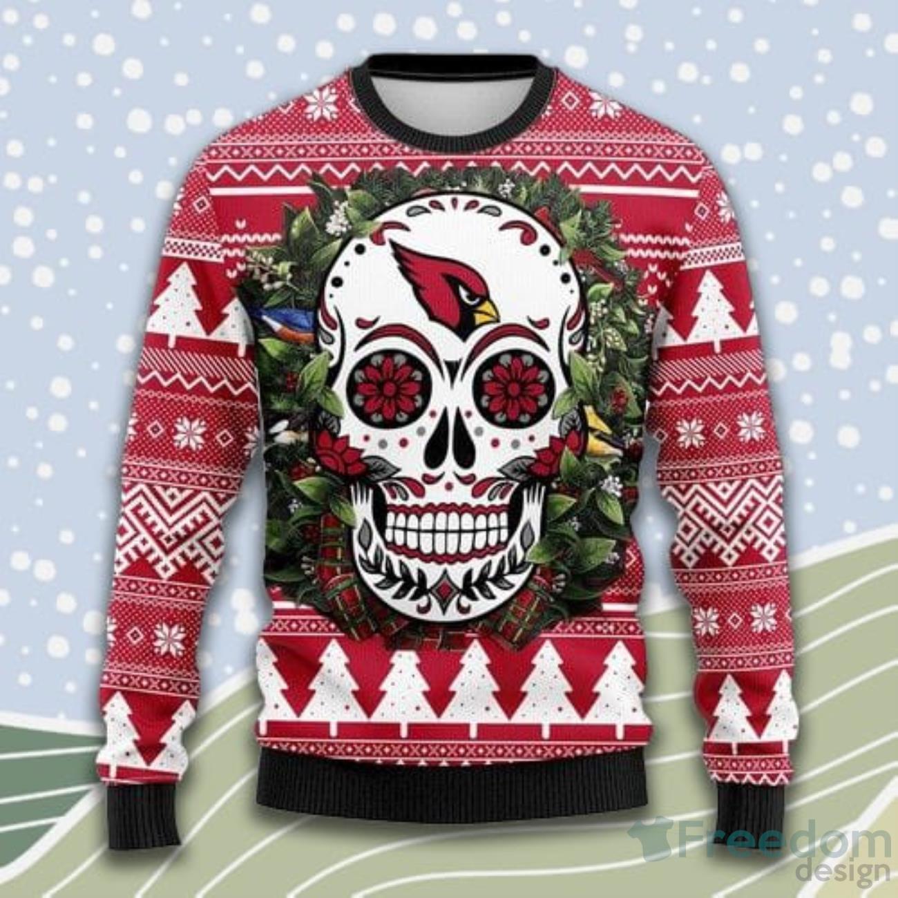 NFL San Francisco Giants Skull Flower Ugly Christmas Ugly Sweater –