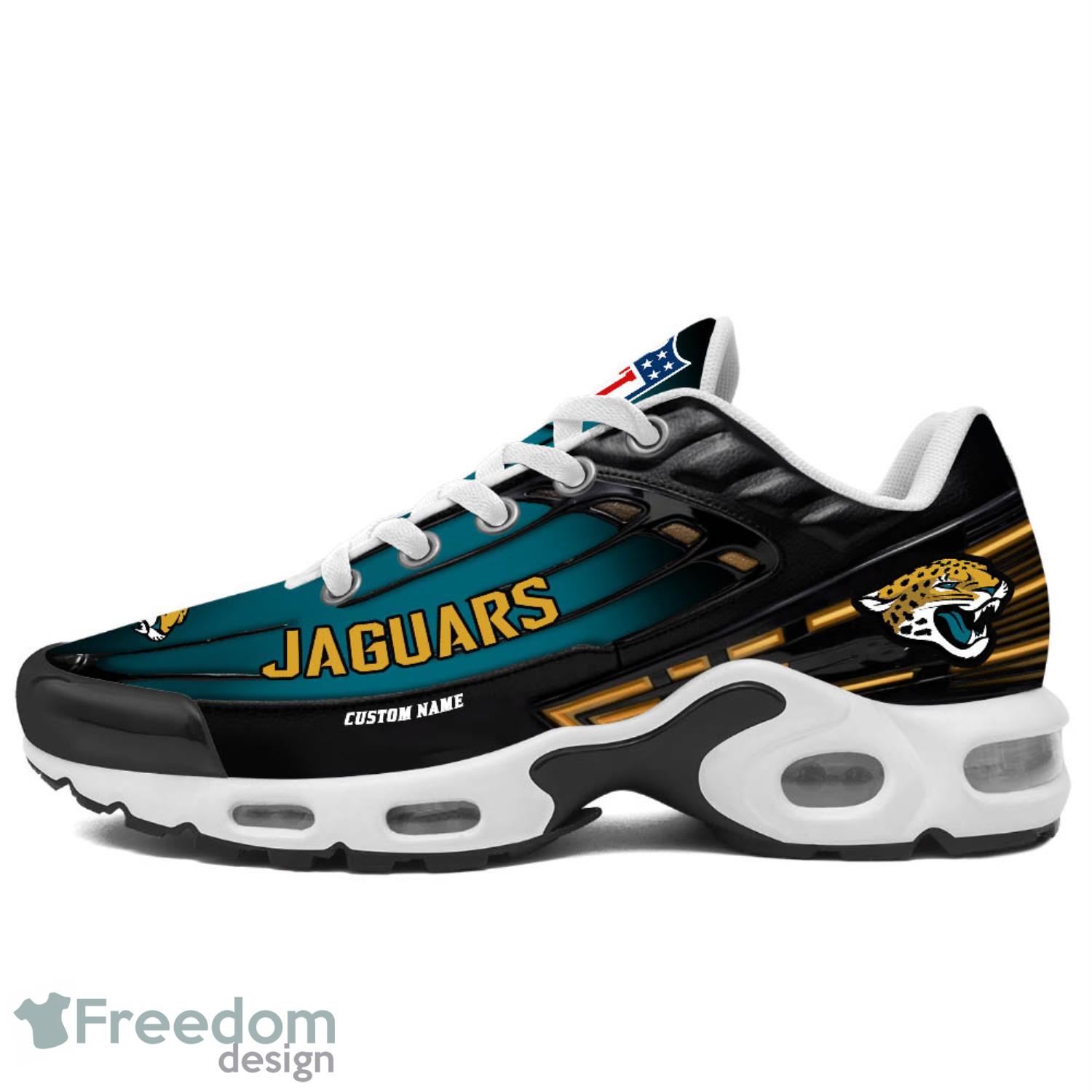 Jacksonville Jaguars Custom Name Air Cushion Sports Shoes