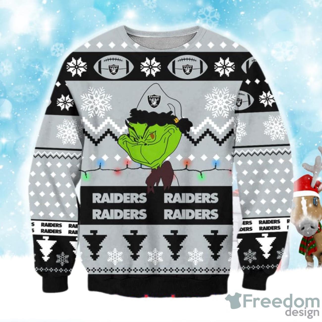 Las Vegas Raiders Eyelash Ugly Ideas Funny Ugly Christmas Sweater