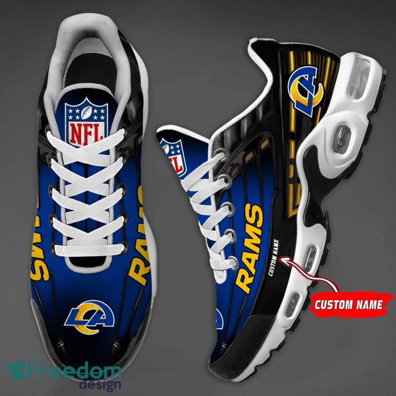 Los Angeles Rams Custom Name Air Cushion Sports Shoes