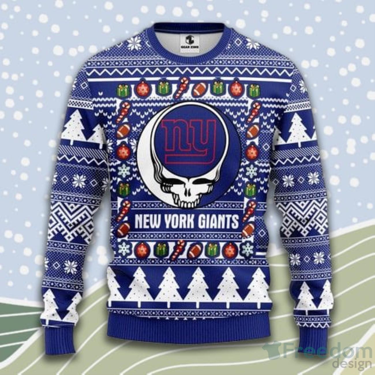 FOCO NFL New York Giants Jersey Ugly Sweater, Medium