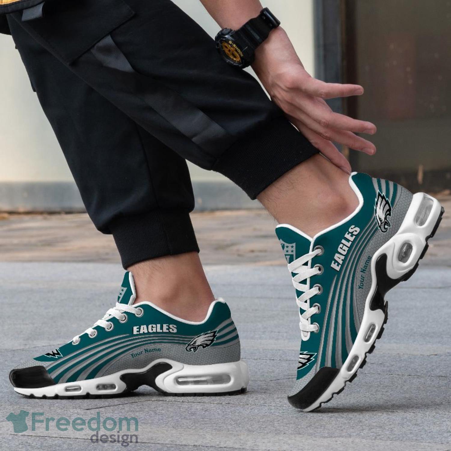 Philadelphia Eagles Custom Name Air Cushion Sport Shoes For Fans -  Freedomdesign