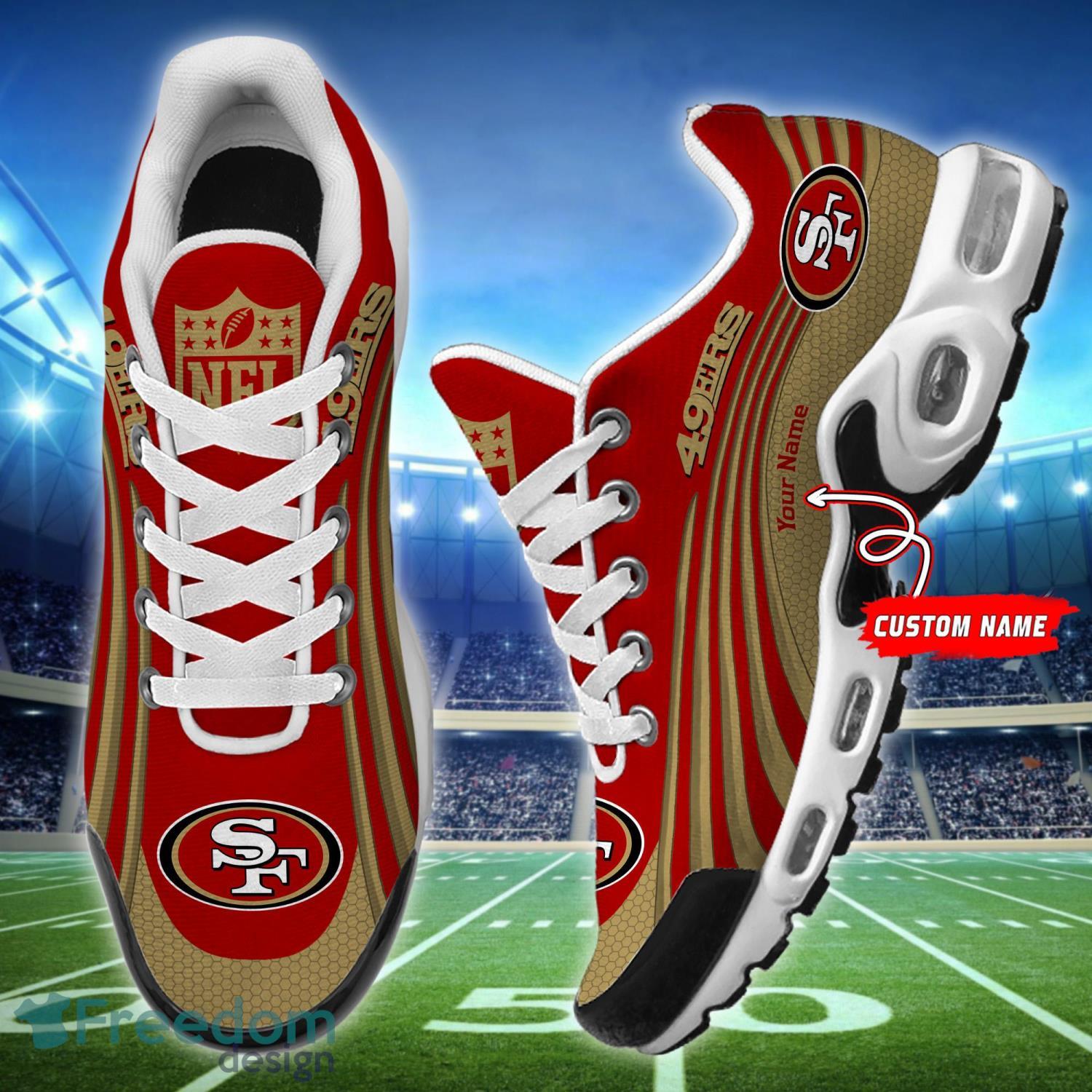 San Francisco 49ers 3D Air Cushion Sports Shoes Custom Name For