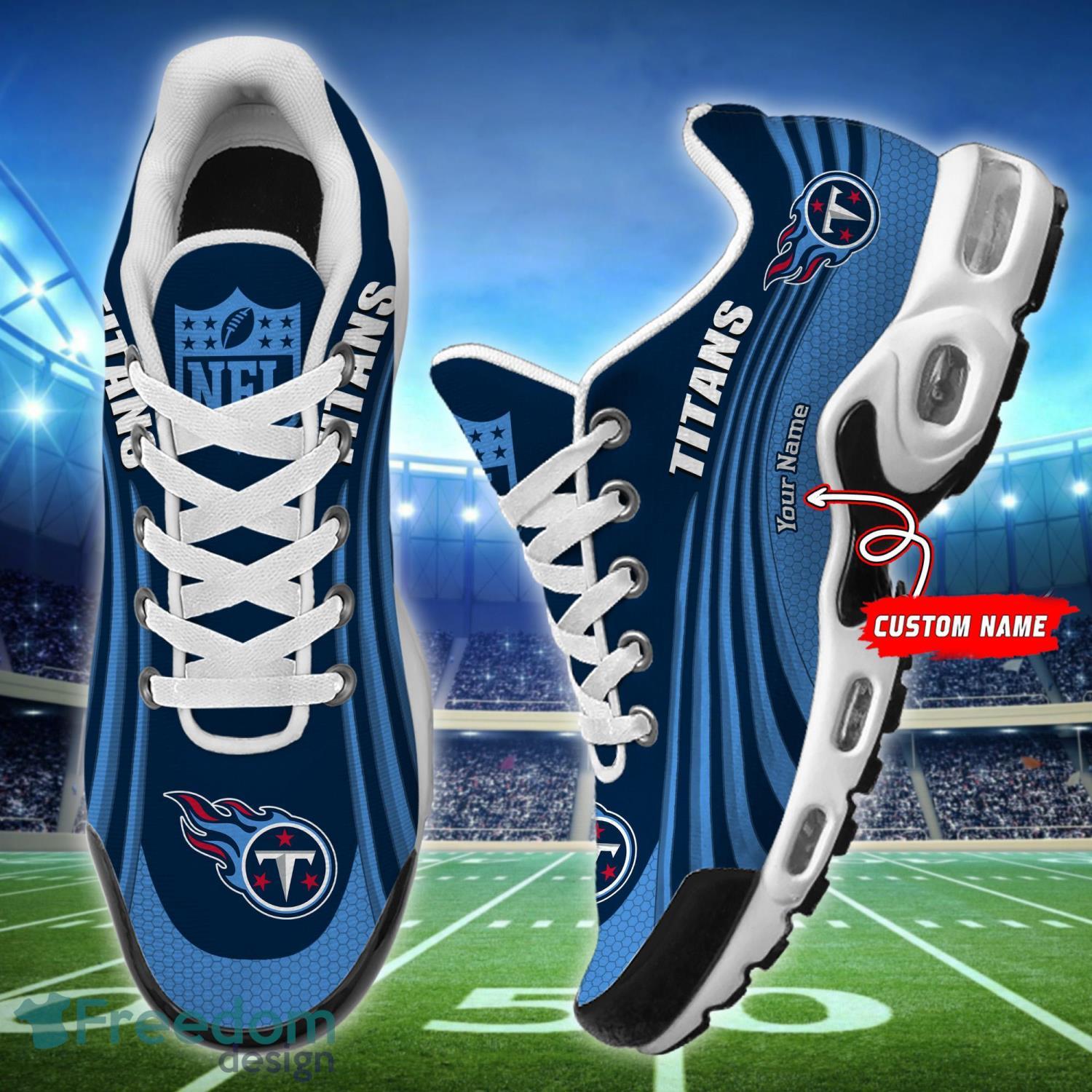 Tennessee Titans NFL Air Cushion Sports Shoes Custom Name For Fans