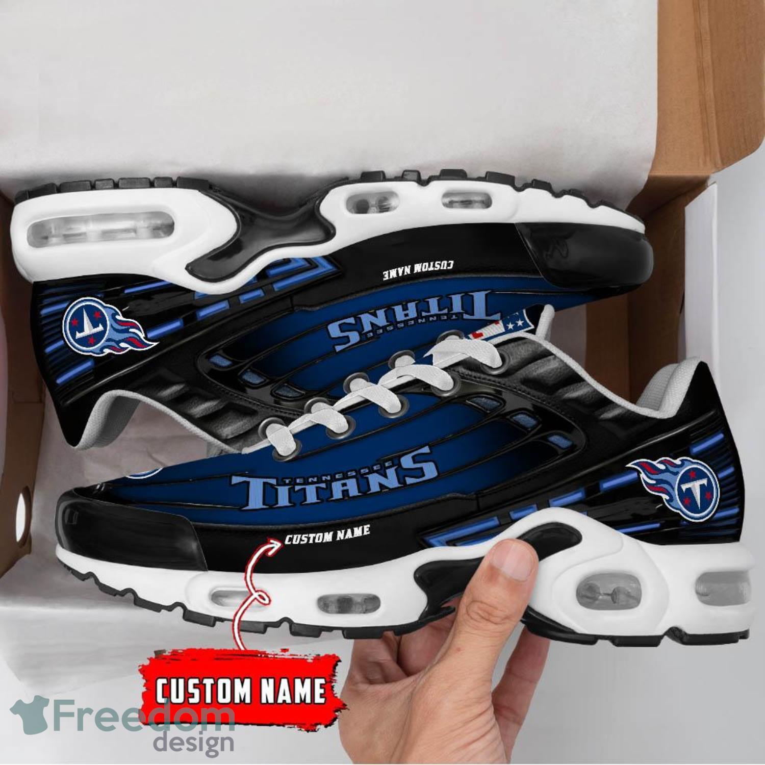 Tennessee Titans NFL Air Cushion Sports Shoes Custom Name For Men Women