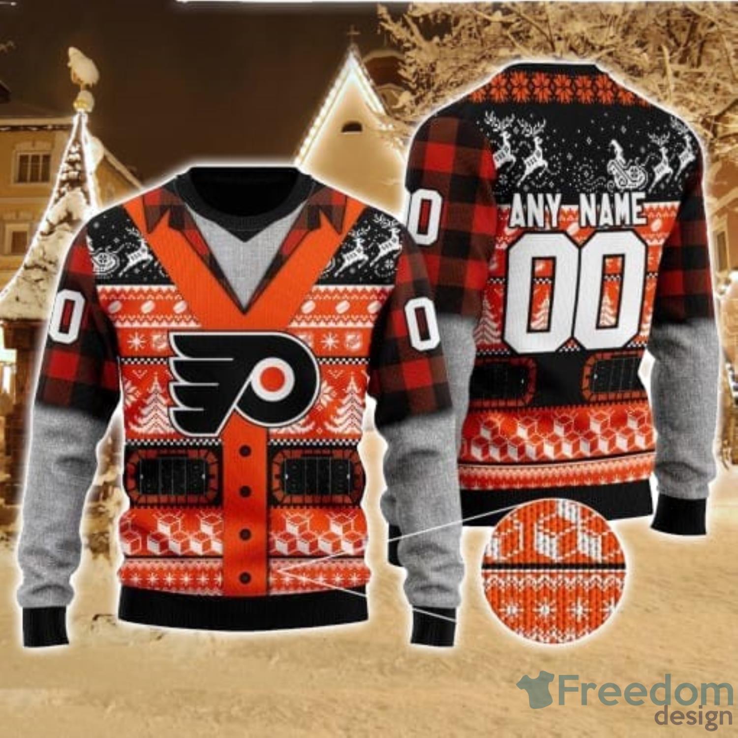 Philadelphia Flyers Big Logo NHL Ugly Sweater