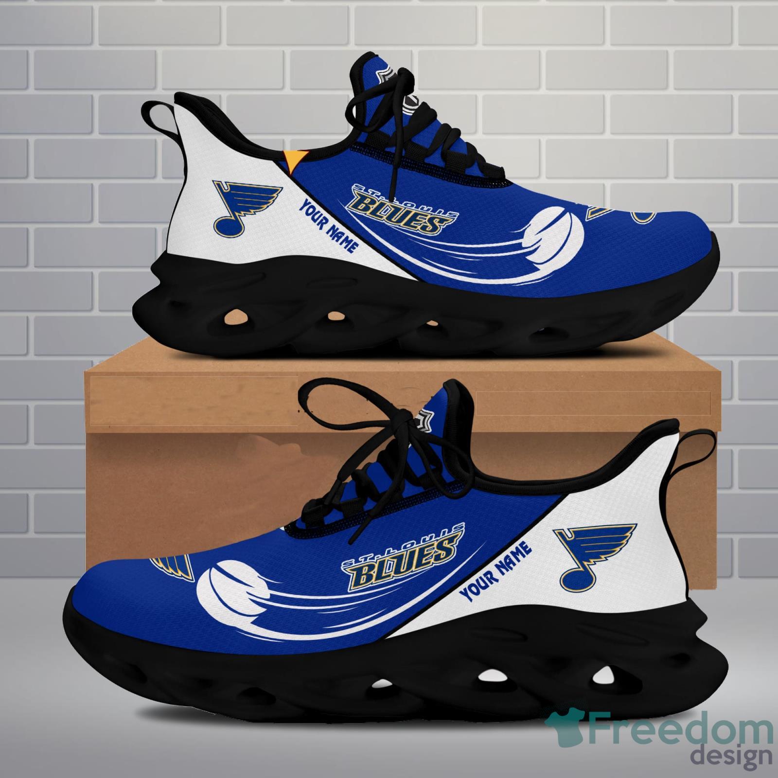 St Louis Blues NHL Max Soul Shoes Custom Name For Men And Women