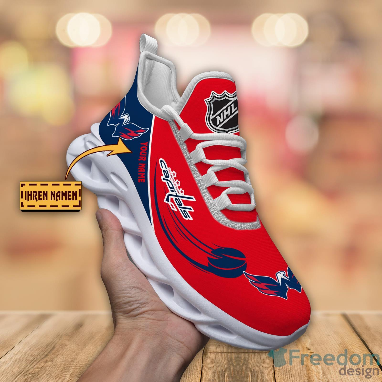 Washington Capitals Custom Name Max Soul Sneaker Running Shoes For