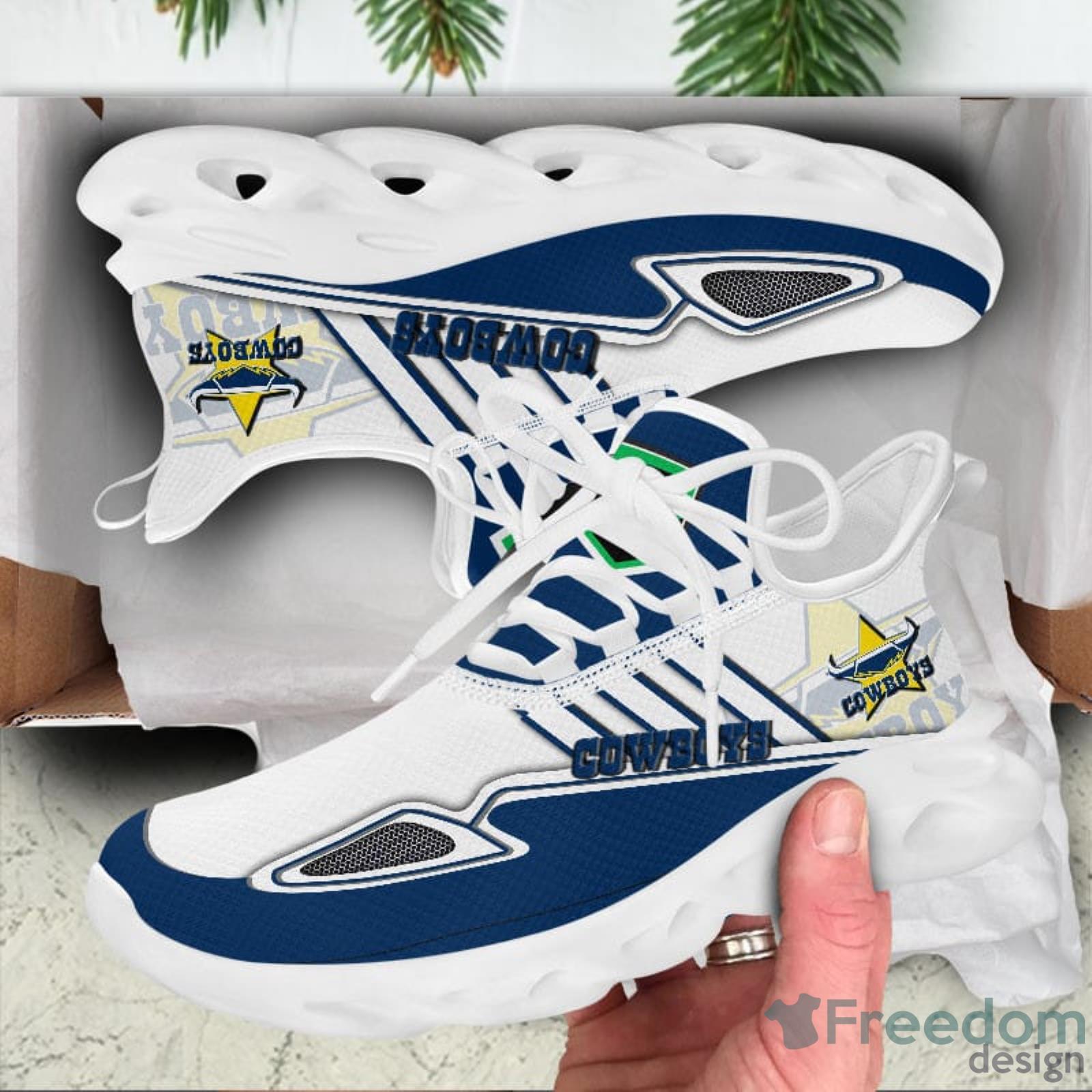 NRL North Queensland Cowboys Max Soul Shoes Men And Women Sports Sneakers  For Fans - YesItCustom