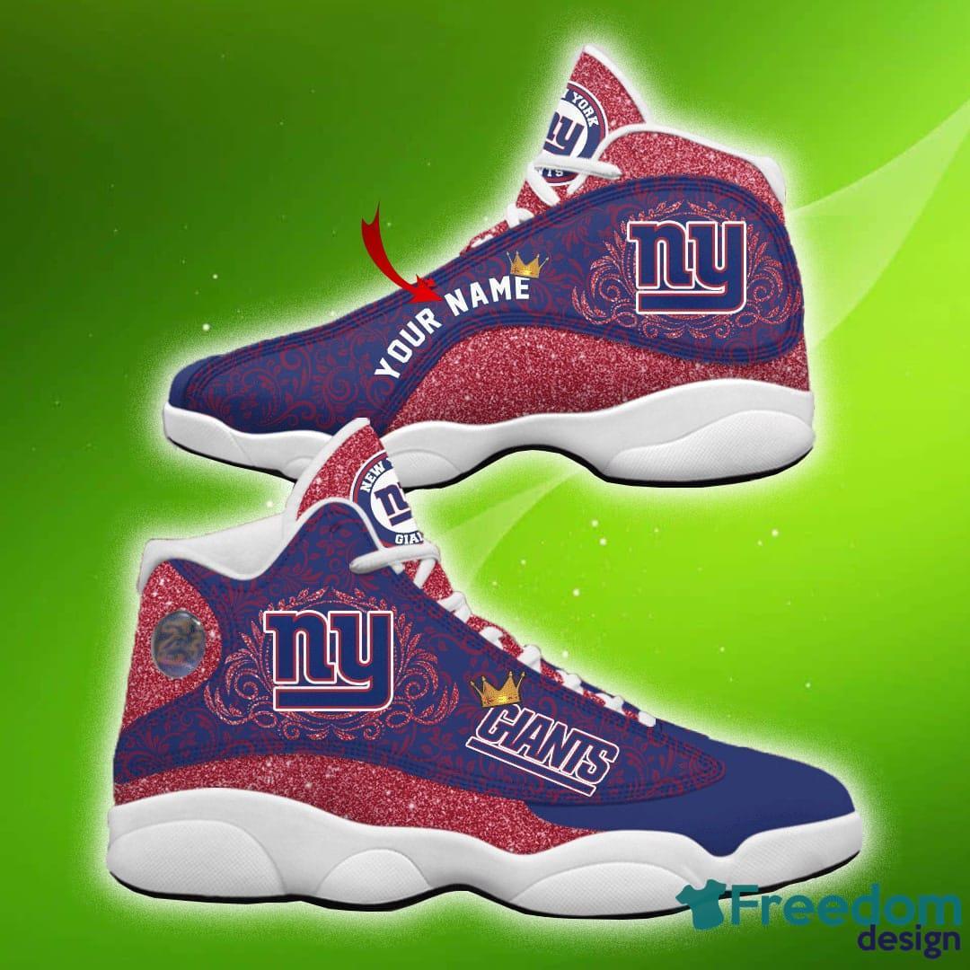 New York Giants Football Team Air Jordan 13 Custom Name Shoes Gift For Fans