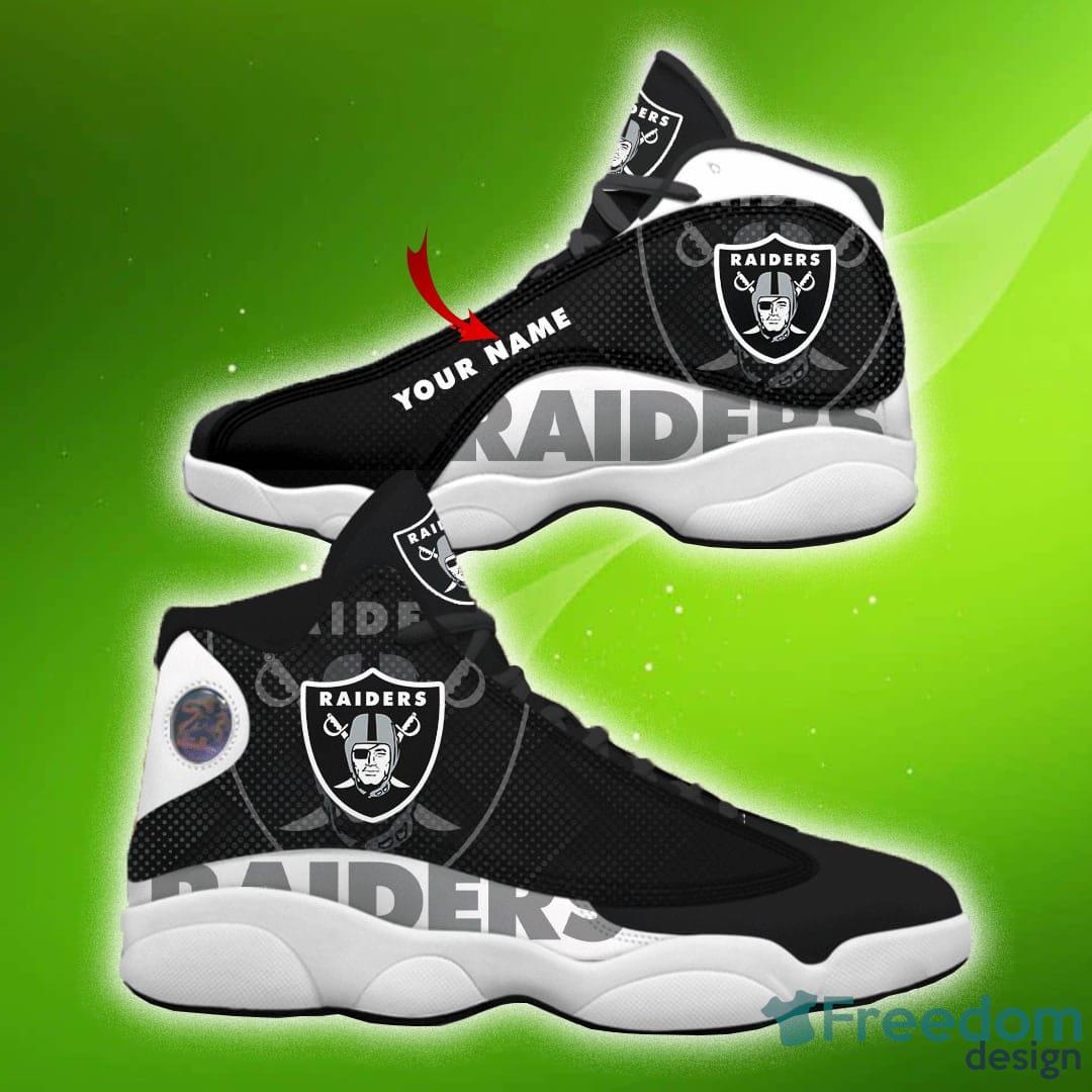 Las Vegas Raiders Air Jordan 13 Sneakers Nfl Custom Sport Shoes -  Freedomdesign