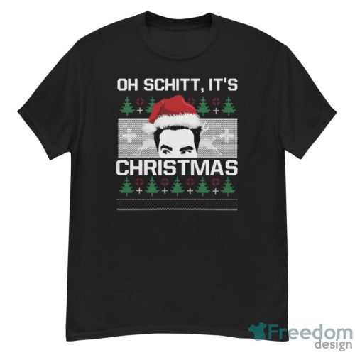 Oh Schitt It's Christmas Movie Quotes T-shirt, David Rose Ugly Christmas Sweater - G500 Men’s Classic T-Shirt