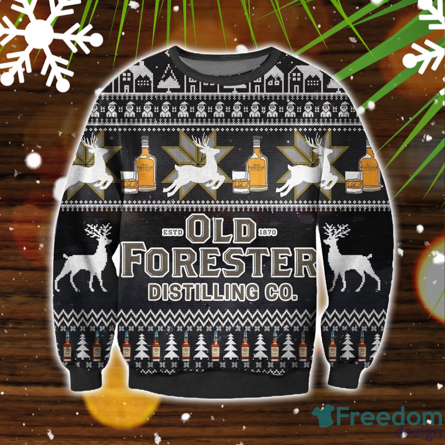 Merry Christmas Old Forester WhiskeyLover Christmas Gift Ugly