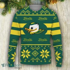 Oregon Ducks Custom New Uniforms For Fan Gear Ugly Xmas Sweater AOP - Oregon Ducks Custom New Uniforms For Fan Gear Ugly Christmas Sweater Photo 3