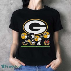 Original Peanuts Snoopy Football Team With The Green Bay Packers Nfl Shirt - Ladies T-Shirt