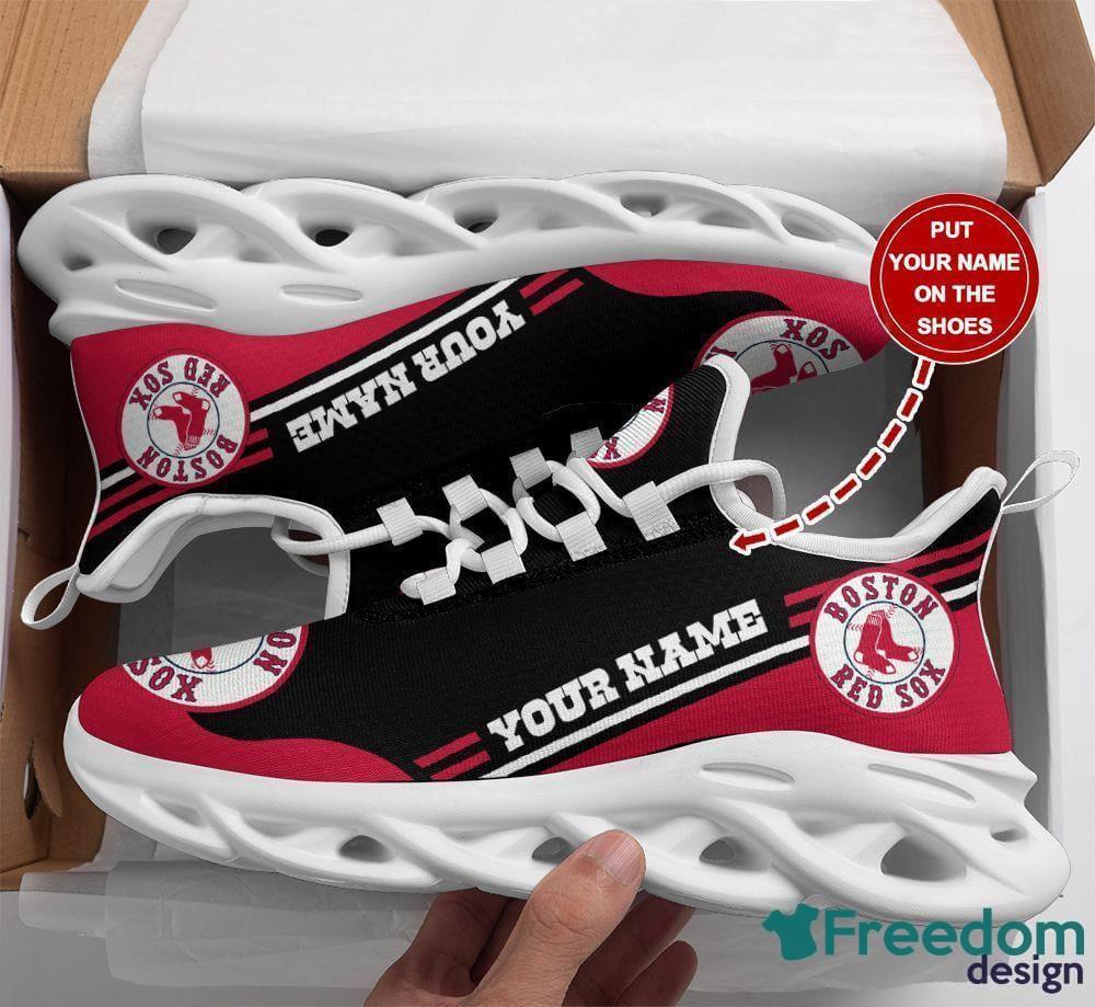 MLB Boston Red Sox Custom Name New Clunky Max Soul Shoes