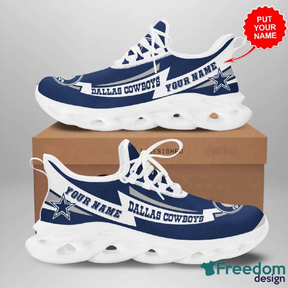 Personalized Dallas Cowboys Custom Name All Over Print Sneakers Max Soul  Shoes For Men And Women - Freedomdesign