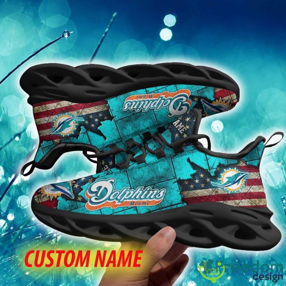 Fan Art Miami Dolphins Canvas High Top Shoes