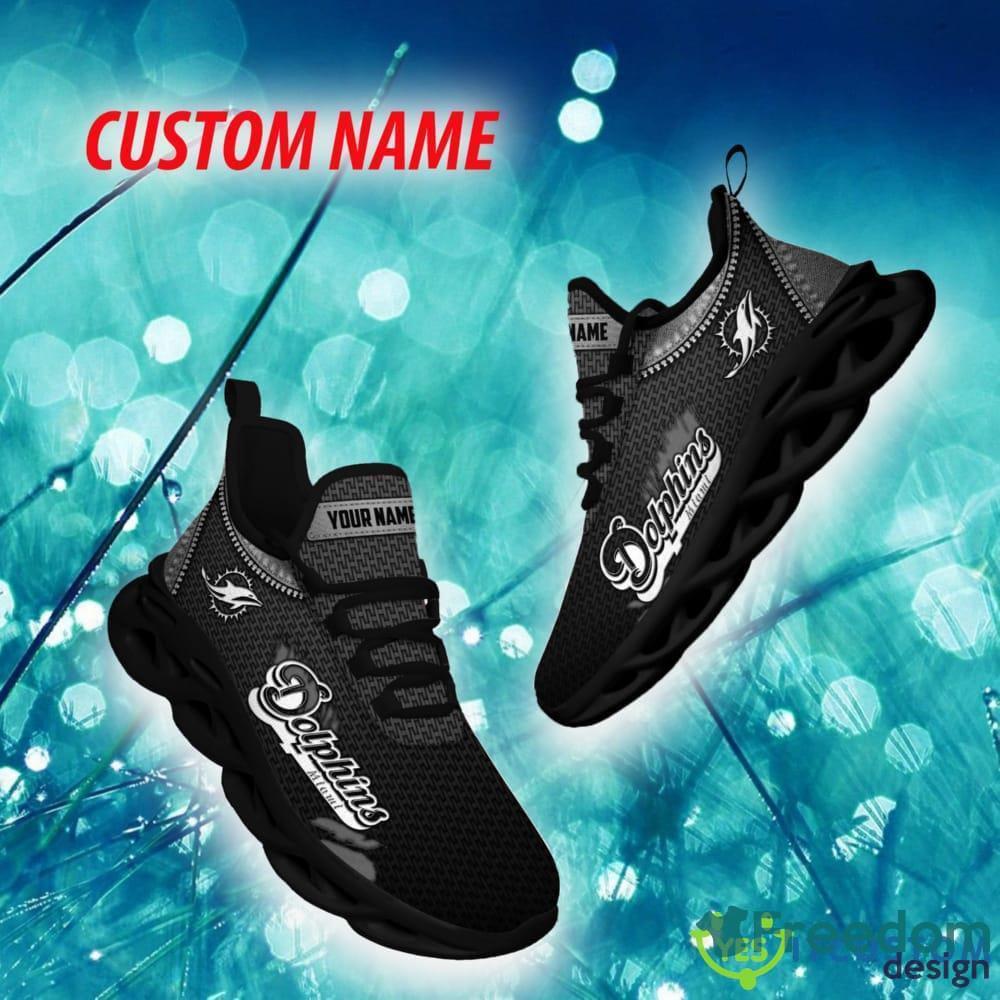 Miami Dolphins Custom Name Luxury NFL Max Soul Shoes Design 6 Chunky  Sneakers For Men And Women - Freedomdesign