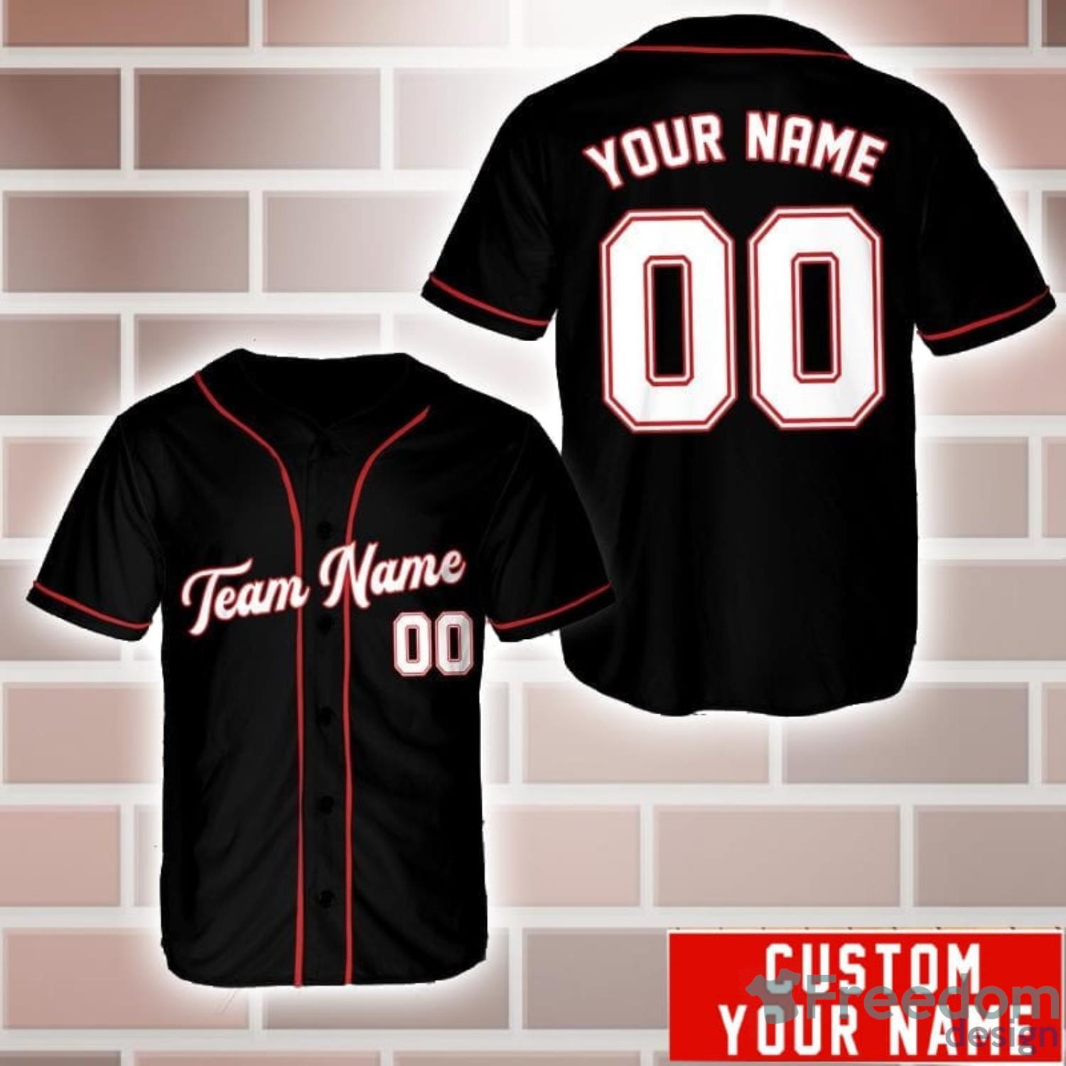 Personalized NAme And Number Baseball Team AOP Baseball Jersey