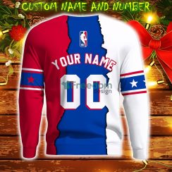 Philadelphia 76ers NBA Custom Number And Name 3D Sweatshirt For Fans AOP Christmas Gift Sweater - Philadelphia 76ers Personalized NBA 3D Sweatshirt Photo 6