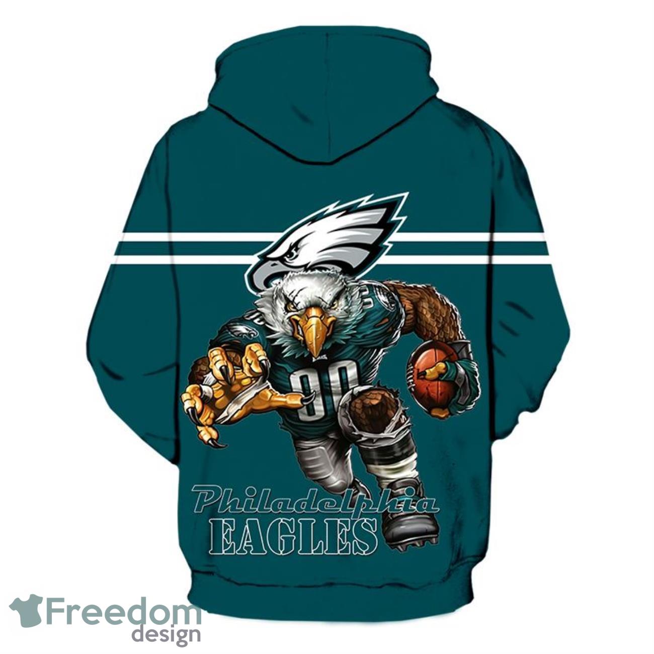 Philadelphia Eagles All Over Printed 3D Hoodie Dress For Women - Banantees