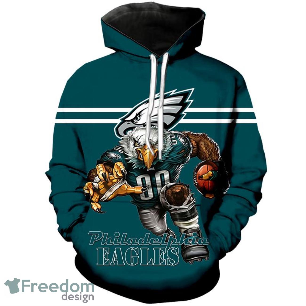 Philadelphia Eagles All Over Printed 3D Hoodie Dress For Women - Banantees